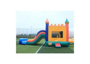 Quality 0.55mm Water - Proof Inflatable Bouncer Combo For Kids / Blow Up Jumping Castle wholesale