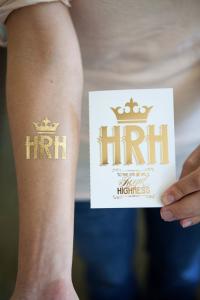 Quality Gold and silver metallic temporary tattoo wholesale