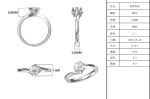 Lady 9k Round 7.5mm Moissanite Silver Ring Open Fashion Grandeur Jewelry