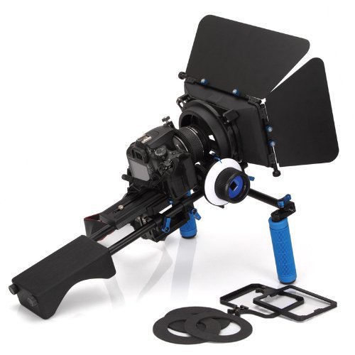 DSLR RIG Kit Shoulder Mount+Follow Focus+MatteboxFor dv / dslr Camera Canon 550D 500D