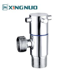 Quality Male And Male Threaded Bathroom Brass Angle Valve 3/4&quot;x1/2&quot; Sand Blast Nickel Plate wholesale