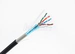 PVC PE HDPE 0.51BC 24AWG FTP Cat5e Ethernet Cable