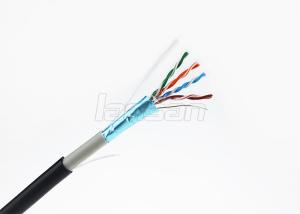 Quality PVC + PE Double Waterproof Category 5e Lan Cable , FTP Ethernet Cable 24AWG wholesale