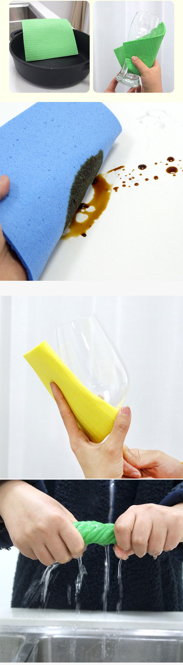 All Season Cellulose Sponge Scourer Microfiber Natural Cellulose Sponge For Versatile Cleaning