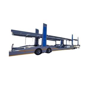 Quality 2 Axles Double Deck 6-8 Cars Carrier Truck Trailer Car Transport Semi-Trailer for 8 Tires wholesale