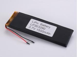 Quality LP363290 3.7V 1500MAH li ion battery manufacturers 1C Peak Discharge Rate High Capacity LiPo Pack with A Grade wholesale