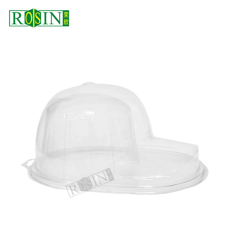 Cheap Waterproof Plastic Snapcap Packaging Transparent Blister Clamshell for Baseball Caps Hip Pop Hats Display Case Holder