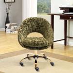 Green Swivel D18.90”Living Room Office Chair With Golden Feet Base