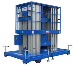 Quality Six Mast 18m Aerial Work Platform Aluminum Profile 150Kg wholesale