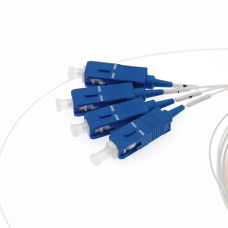 1x8 1 1*32 1*64 FTTH PLC Steel Tube Splitter SC UPC 0.9mm Fiber Optic PLC Splitter