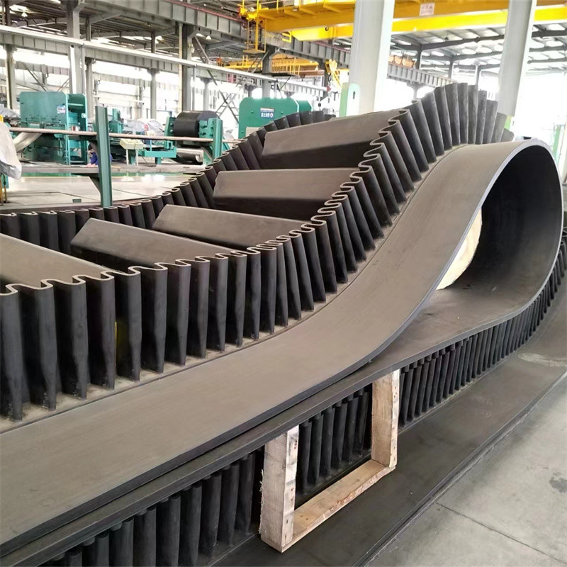 TC Wave Shaped Rubber Multi Ply Textile Corrugated Sidewall Conveyor Belt