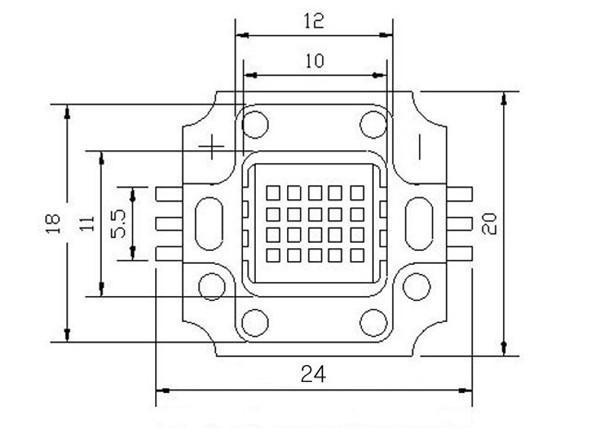 China Factory Epileds 10w 30v 45mil UV High Power Led Diode 390nm 395nm 400nm