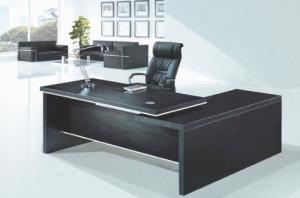 Quality modern wood black office manager table furniture in warehouse wholesale
