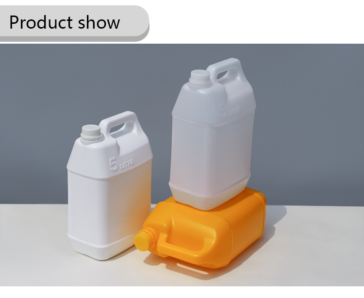 Daily Chemical 35mm HDPE Plastic Bottle 5 Liter Plastic Drum 192*125*305mm
