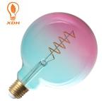 G125 E27 Coloured Filament Bulbs 4W 6W LED Filament Globe Bulb