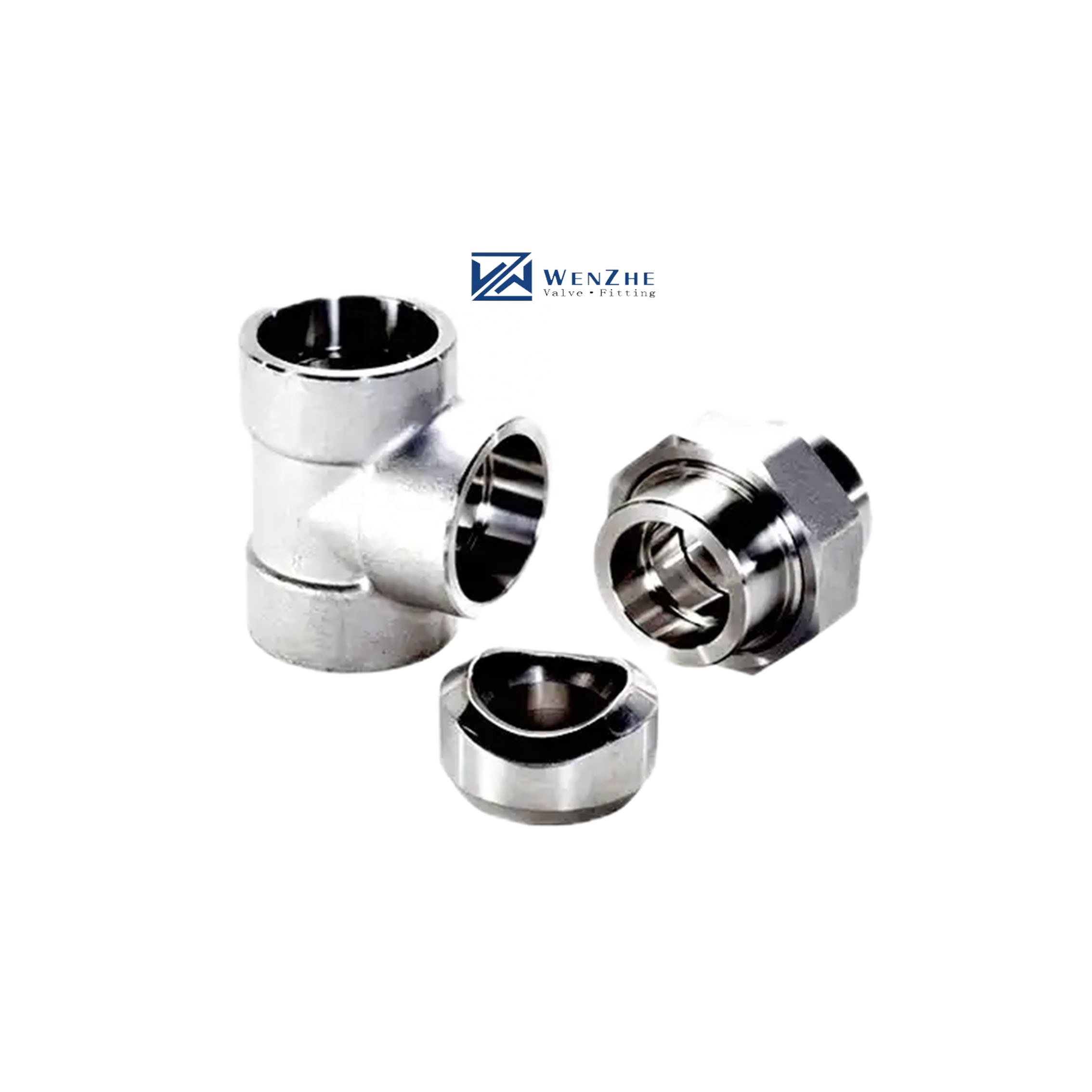 1" DN25 Stainless Steel Forged Socket Welding Tee SW Pipe Fitting 304 316 316L