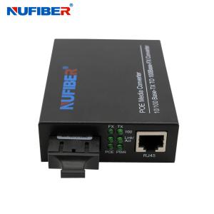 Quality 10/100Mbps POE Media Converter RJ45 to SC Fiber Media Converter Dual Fiber SM 1310nm 20km 30W OEM Support POE Fuction wholesale