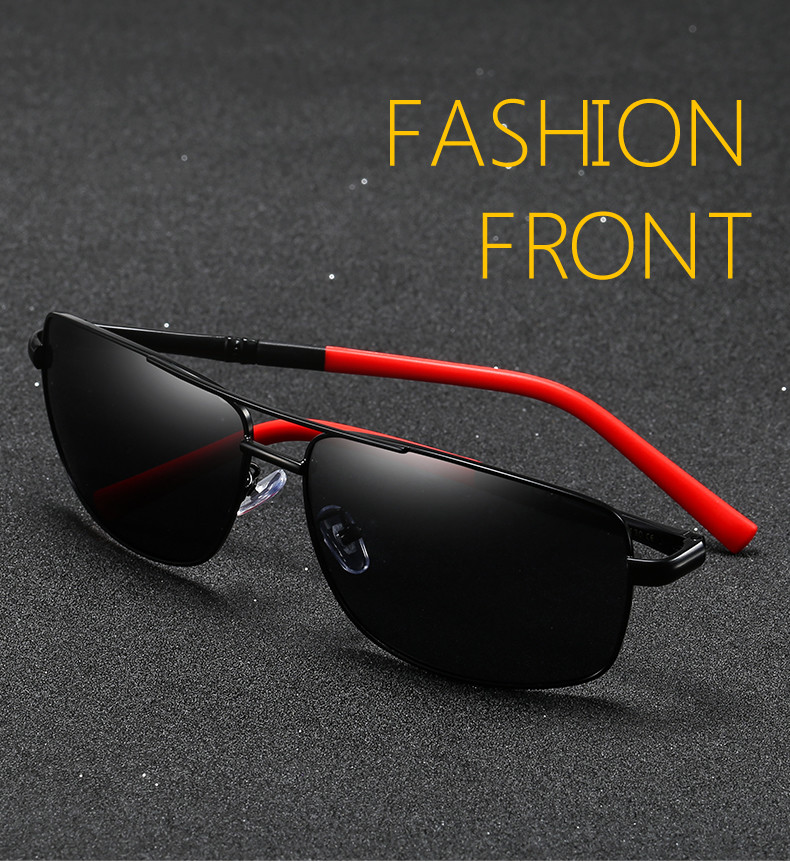 Driving Metal Frame Polarized Sunglasses 152MM UV400 Protection