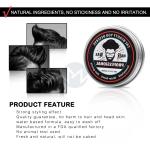 60g/pc Mens Cream Pomade Medium Hold Water Based All Day Hold Premium Hair
