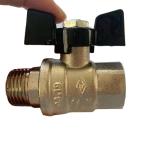 1/2inch Butterfly Handle Ball Valve Copper Ball Valve Dn15-Dn50 For Gas