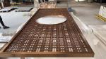 201 304 Stainless Steel Room Divider Antique Bronze Mirror Finish