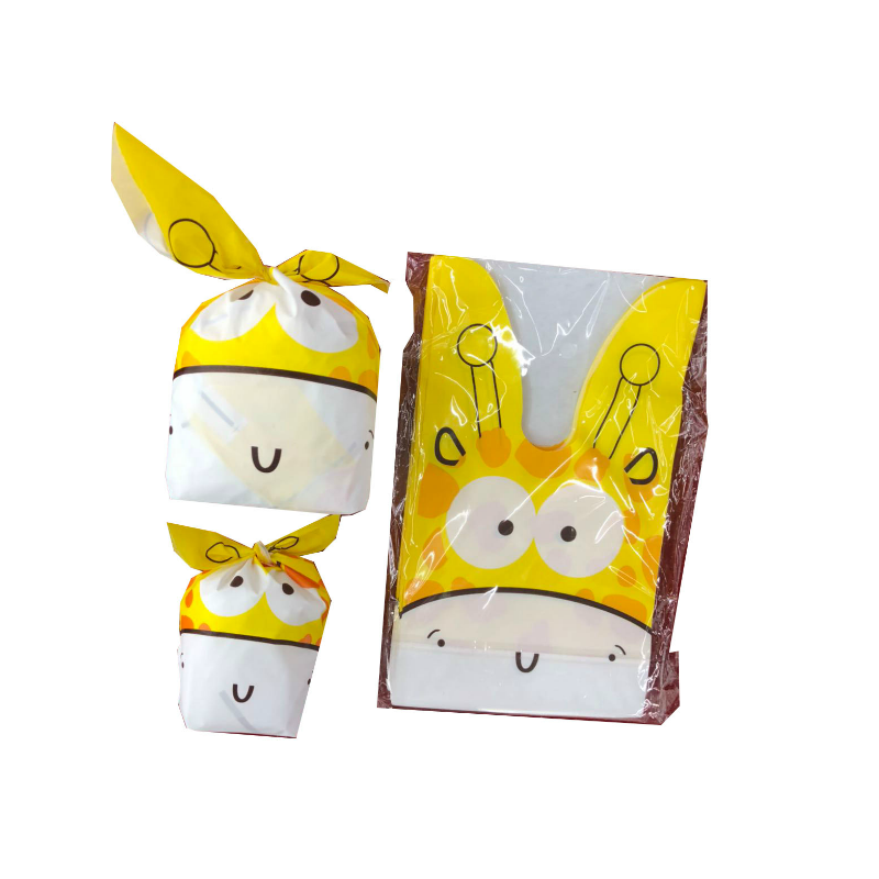 Cartoon Cute Recycled Paper Food Bags For Candy Biscuit Cake Packing