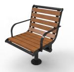Modern Outdoor Wooden Bench With Recycled Plastic Wood HDPE Material