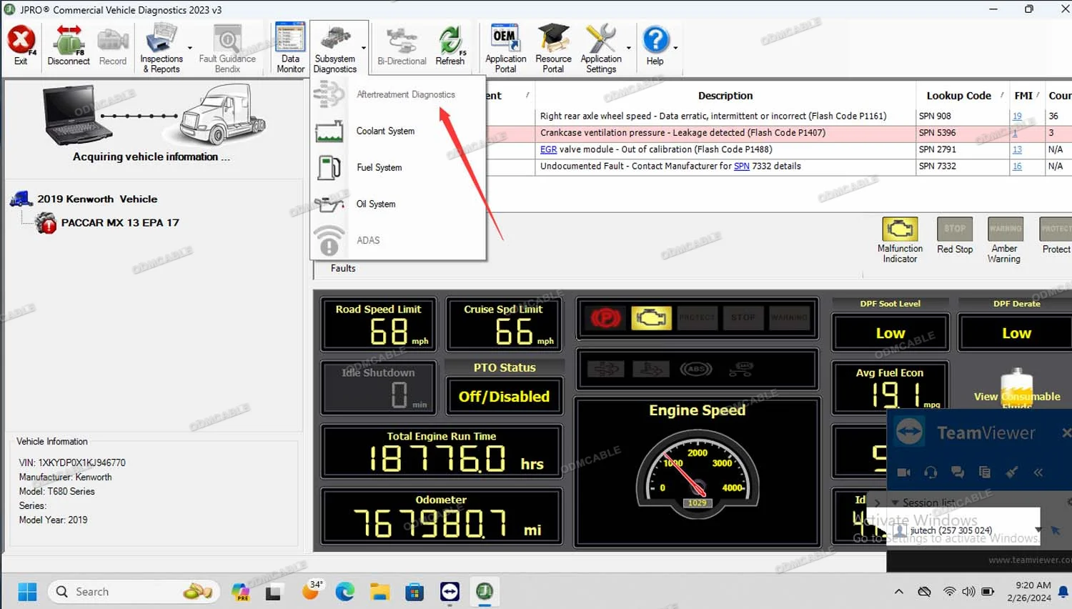 New Vehicle DLA+ 2.0 Adapter Kit Interface Diesel Heavy Duty Truck Diagnostic Scanner Tool