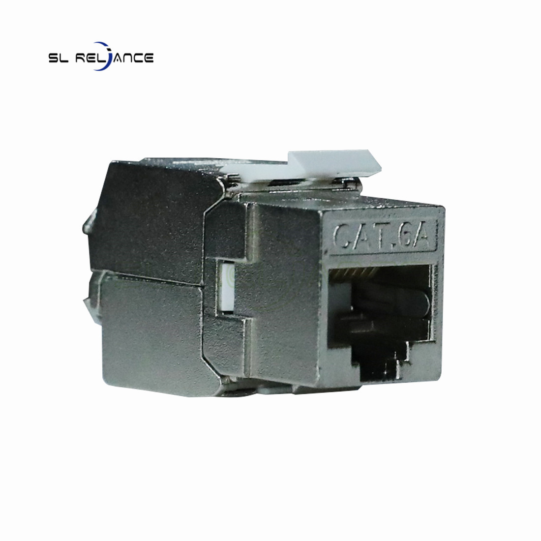 Zinc Alloy Cat6a Shielded Keystone Jack RJ45 8P8C Modular Jack