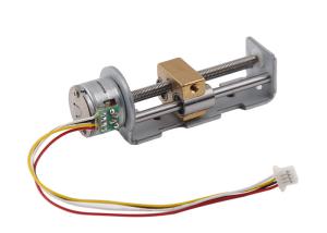 China 15mm 5VDC Electric Stepper Motor With Slider M3 lead screw 18 degreeStep angle Bi-polar 2-2 phase on sale