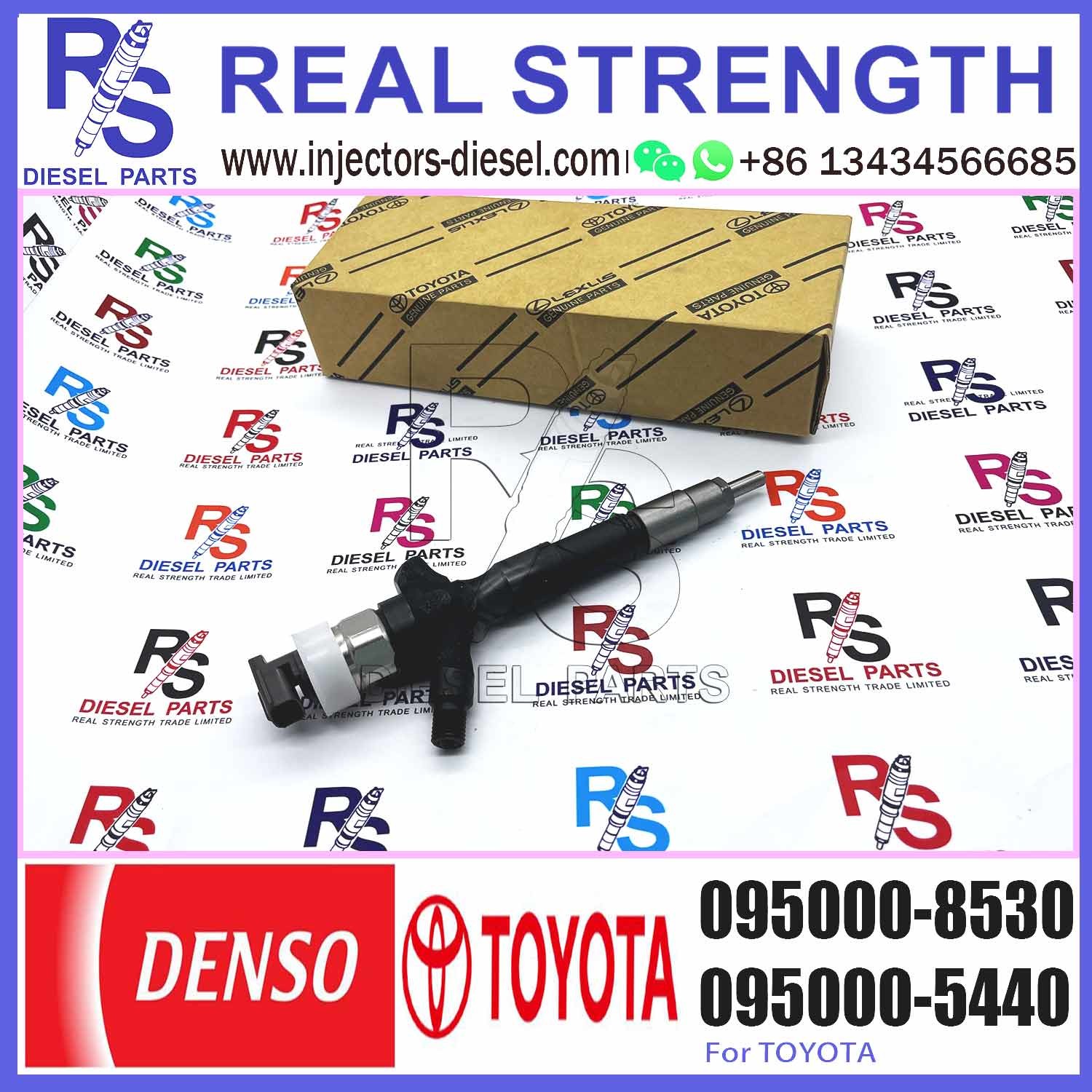 Diesel Injector 23670-09360 23670-0L070 Common Rail Injetor 095000-8740 095000-8530 for TOYOTA Hilux 2KD