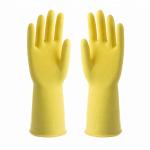 Waterproof Cleaning Latex Household Glove Flock Lining Chemical Resistant Latex