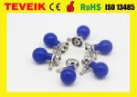 Reusable Medical Monitor Accessories ECG Electrode Blue Breast Suction Ball