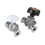Silver Clamp Diaphragm Valve For General Industry Sanitary Grade