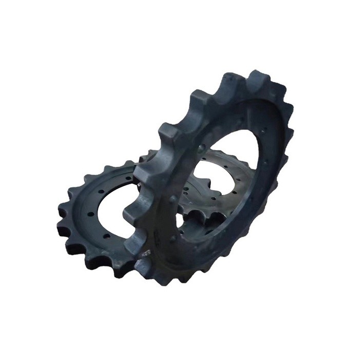 Double Chain Excavator Track Sprocket Chassis Spare Parts Custom
