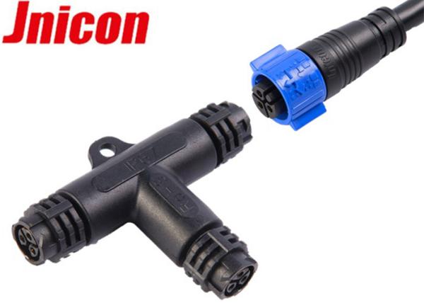 T Type Waterproof LED Light Connectors 20A 3 Pin 4 Pin For Electrical Wire