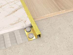 Quality 316l Brass Coil Brass Tile Edge Trim Brass Transition Strip Brass Finishing Closing wholesale