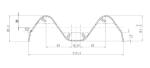 W Type Cold Rolled Steel Profiles Good Performance For Highway Guardrail
