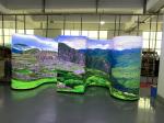 Outdoor Ultra Thin LED Advertising Display Screen Flexible Floor Standing IP43