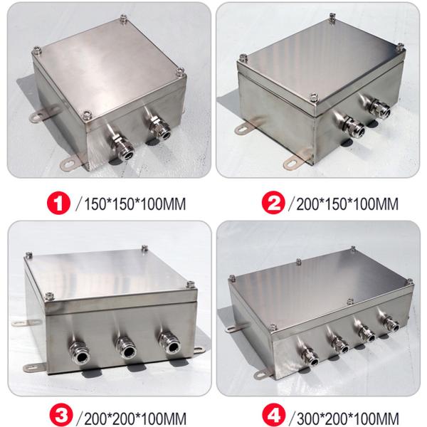 Stainless Steel Junction Box Waterproof Cable Distribution Enclsorue with UK2.5B