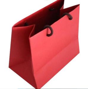 Quality red wine bag with handle custom paper wine bag with ribbon wine shopping bag wholesale