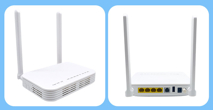 Wifi Optical Fiber ONT Network 1GE 3FE 1USB 1POTS GPON ONU ZC-520