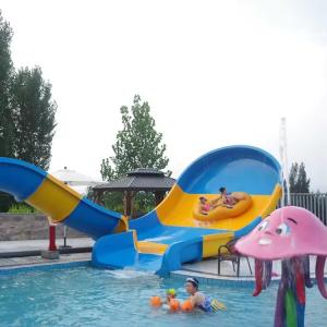 Quality Customized Boomerang Water Slide For 2 Kids With Raft Slide For Fun wholesale