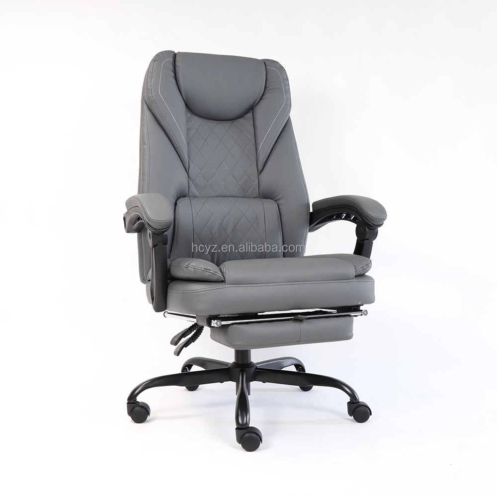 European Style Office Furniture Leather Executive Ergonomic Swivel Chair for Apartment
