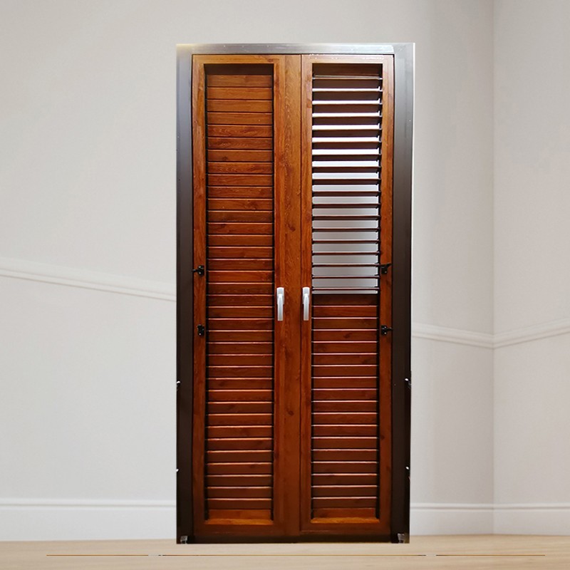 Crank Control Aluminium Louvre Windows European Design External Louvres For Windows