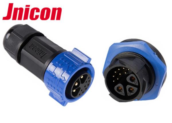 Jnicon Multi Pin Connectors Waterproof , Power / Signal 12 Pin Waterproof