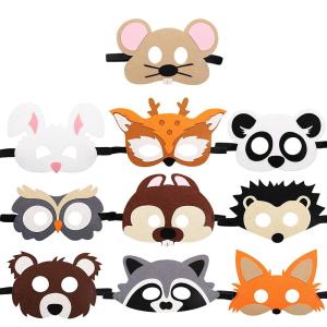 Quality Promotional Cheap Party Animal Felt Halloween Masks For Kids wholesale