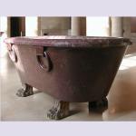 Home deocration pink marble bathtub with polish surface for bathroom,china