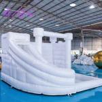 White inflatable bounce house combom inflatable castle kids bouncy house