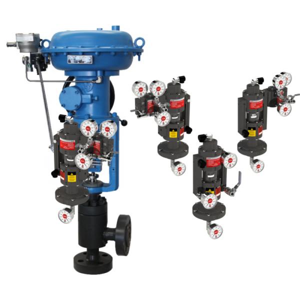 Natural Gas Pneumatic Flow Control Valve VRG VGP-100 Valve Gas Positioner Valve